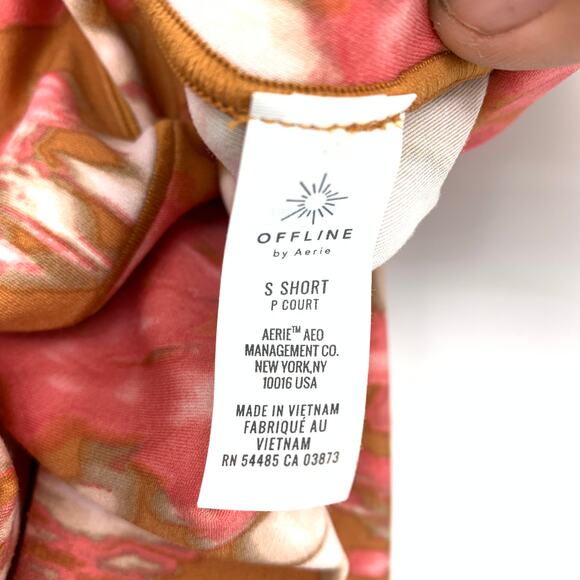 Offline By Aerie Real Me 7/8 Legging Womens Size Small Short Multicolor Print - Picture 6 of 7